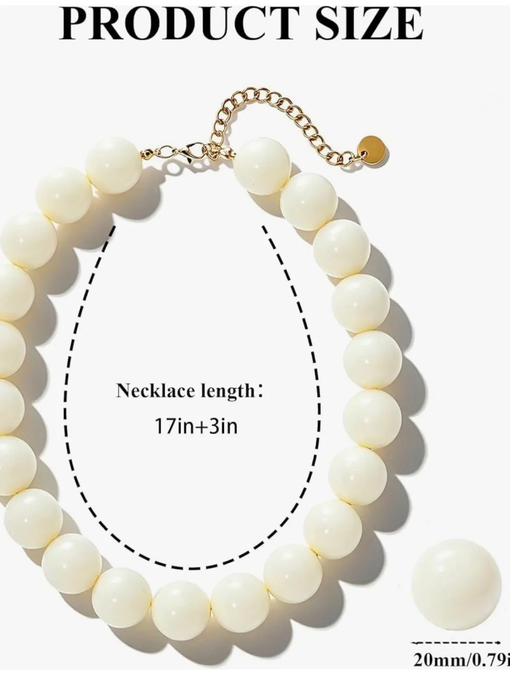 NEW Colorful Chunky Beaded Necklace for Women Acrylic Bead Choker Necklace